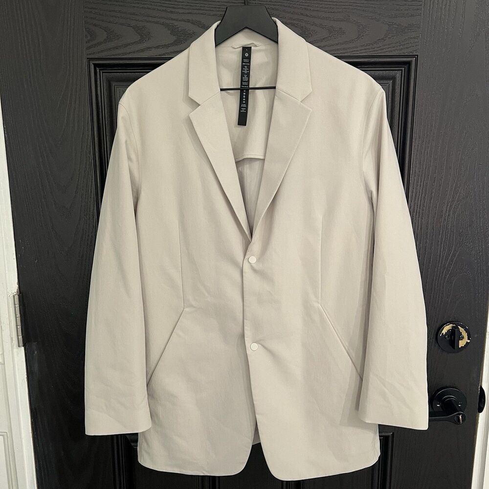 Lululemon New Venture Blazer Mens L Natural Ivory
